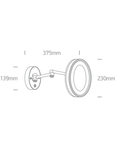 One Light kinkiet do łazienki lustro Giromeri 60204/C IP44 - produkt 2
