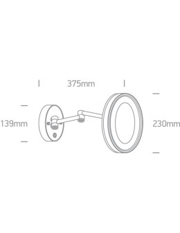 One Light kinkiet do łazienki lustro Giromeri 60204/C IP44 - produkt 2