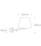 Cantilever wall lamps - One Light hotel style lamp Lakka 61046/MC - product 2
