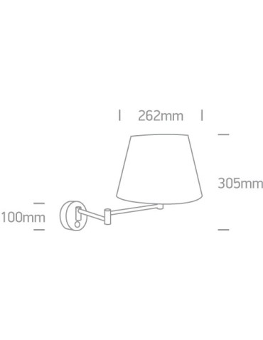 One Light lampa w stylu hotelowym Lakka 61046/MC - produkt 2