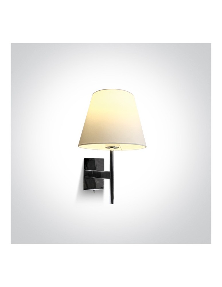 Wall lamps with lampshade - One Light hotel style wall lamp Raiko 61076/C. - product kolory-swiatla.pl 1