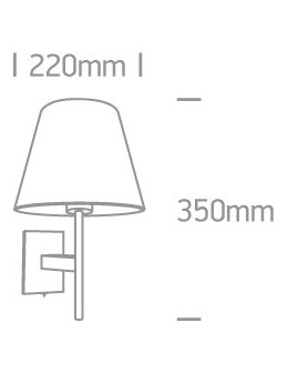 One Light lampa ścienna w stylu hotel Raiko 61076/C - produkt 2