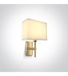 Wall lamps with lampshade - One Light hotel style wall lamp Dikorfo 61078/BBS - product 1