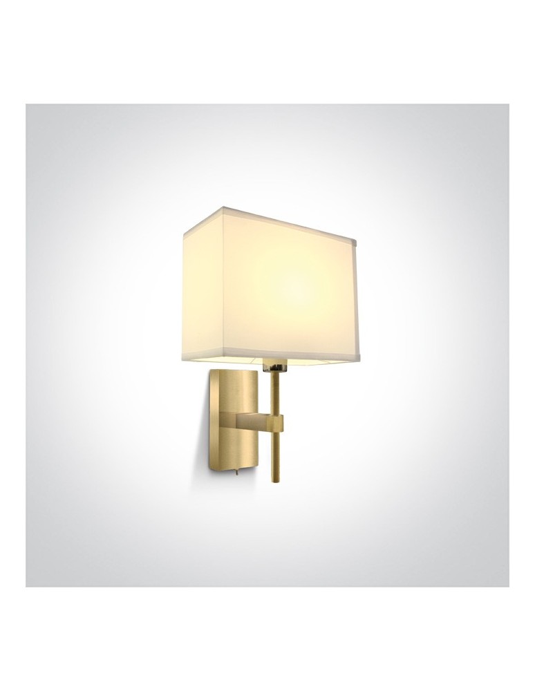 Wall lamps with lampshade - One Light hotel style wall lamp Dikorfo 61078/BBS - product kolory-swiatla.pl 1