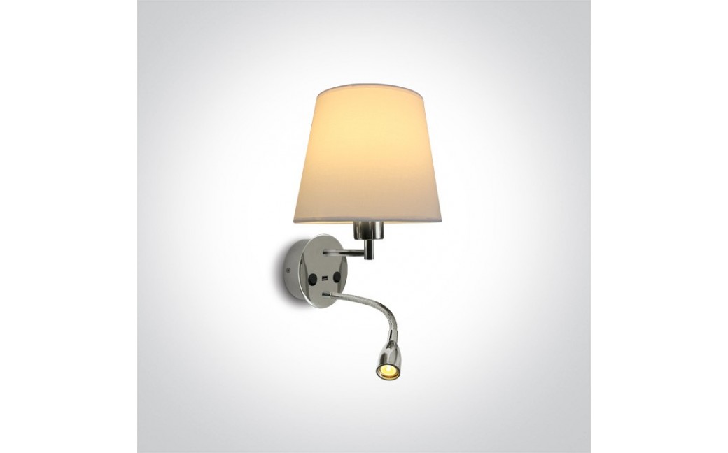 One Light lampa ścienna hotelowa Milea 61080/C/W