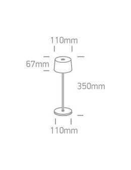 One Light bezprzewodowa lampa stołowa Kranea 61082A/B IP65 - produkt 2
