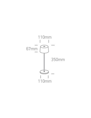 One Light wireless table lamp Kranea 61082A/W IP65 - product 2