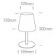 One Light bezprzewodowa lampa stołowa Grewena 61084/B IP44