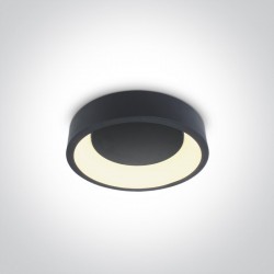 One Light stylowy plafon LED antracyt Aidoni 62130N/AN/W
