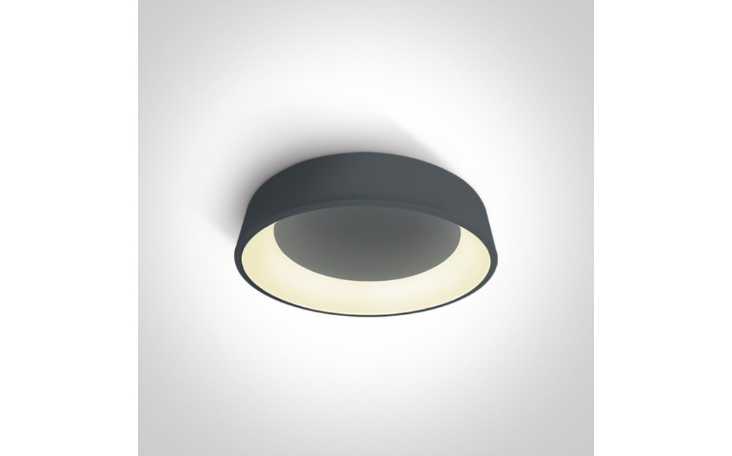 One Light antracytowy plafon LED Aidoni 2 62132N/AN/W
