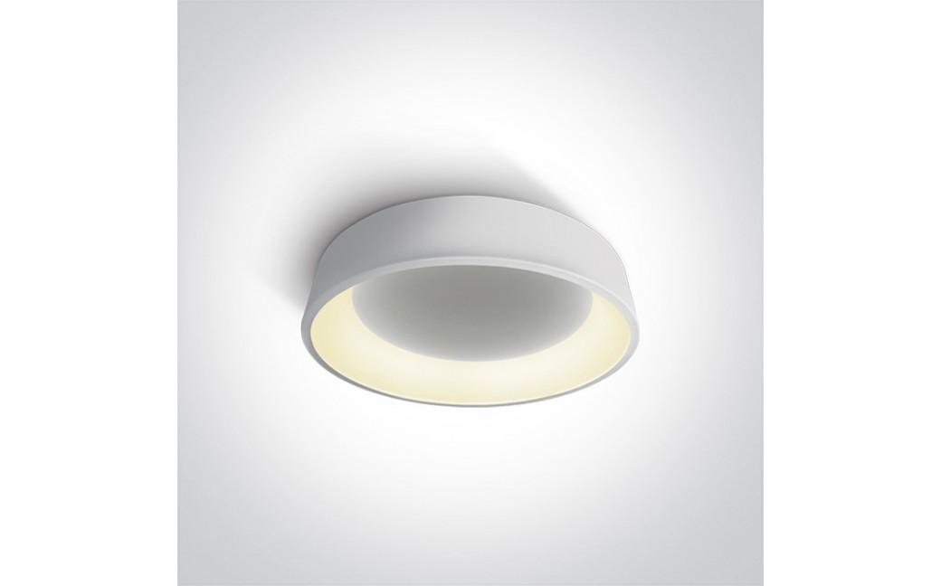 One Light biały plafon LED Aidoni 2 62132N/W/W