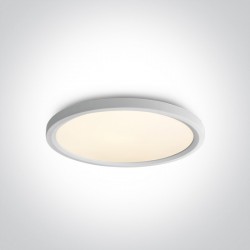 One Light biały okragły plafon LED Zigos 62140FB/W/W