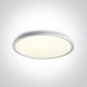 One Light stylowy biały plafon slim Zigos 2 62160FB/W/C
