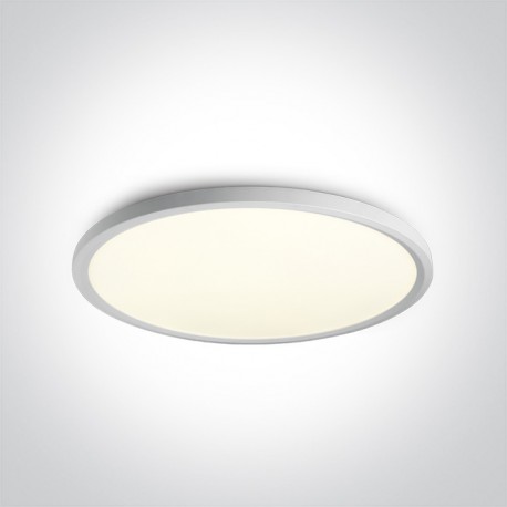 One Light stylowy biały plafon slim Zigos 2 62160FB/W/C