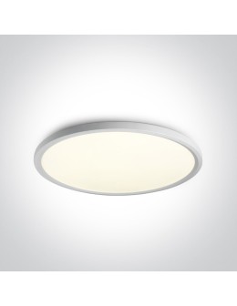 One Light stylowy biały plafon slim Zigos 2 62160FB/W/C