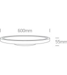 Ceiling lamps - One Light stylish white slim plafond Zigos 2 62160FB/W/C - product 2