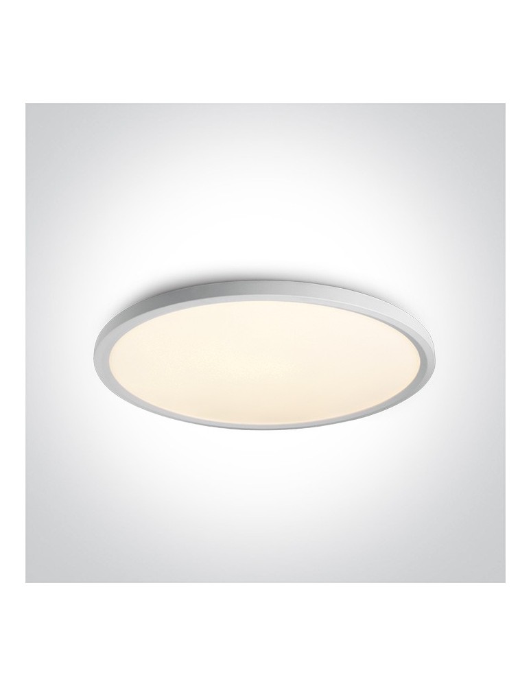 Ceiling lamps - One Light stylish white slim plafond Zigos 2 62160FB/W/W - product kolory-swiatla.pl 1