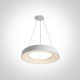 One Light wiszący plafon LED biały Kapsala 62180NB/W/W
