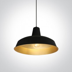 One Light retro lampa mosiężna wisząca Kriselia 63020/B/BS