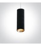 Pendant lamps - One Light black tube pendant lamp Kallifoni 63105M/B - product 1
