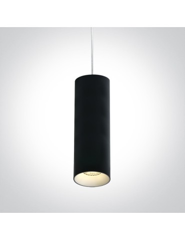 One Light lampa wisząca rura czarna Kallifoni 63105M/B - produkt 2