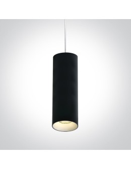 One Light lampa wisząca rura czarna Kallifoni 63105M/B - produkt 2
