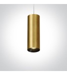 Pendant lamps - One Light pendant lamp brass pipe Kallifoni 63105M/BBS - product 1