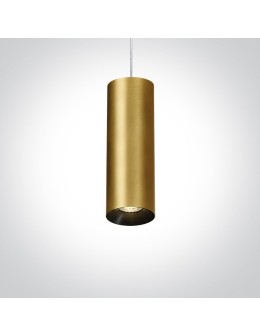 One Light lampa wisząca mosiądz rura Kallifoni 63105M/BBS
