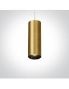 One Light pendant lamp brass pipe Kallifoni 63105M/BBS