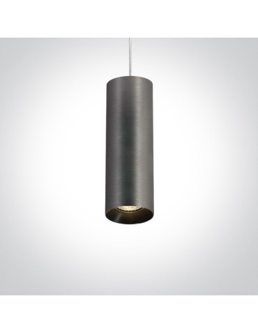 One Light grey tube pendant lamp Kallifoni 63105M/MG