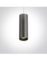 One Light grey tube pendant lamp Kallifoni 63105M/MG