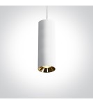 Pendant lamps - One Light white tube pendant lamp Kallifoni 63105M/W - product 1