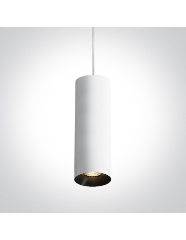 One Light lampa biała wisząca rura Kallifoni 63105M/W - produkt 2