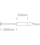 Pendant lamps - One Light white tube pendant lamp Kallifoni 63105M/W - product 3