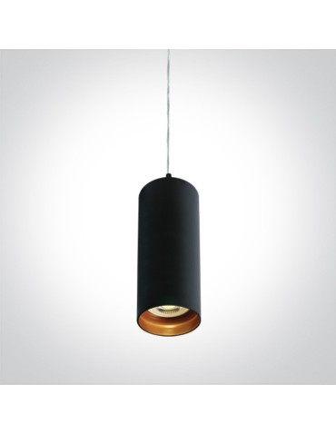 One Light small black Ampeliko pendant lamp 63105N/B