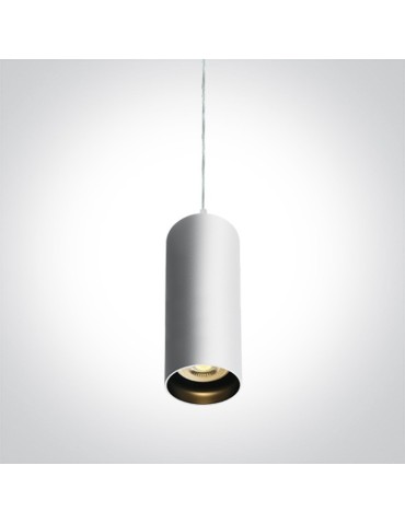 One Light small white pendant lamp Ampeliko 63105N/W