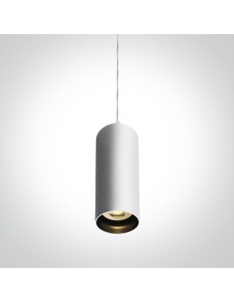 One Light mała biała lampa wisząca Ampeliko 63105N/W
