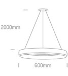 Pendant lamps circles - One Light LED Vitoli pendant lamp 63114/W/W - product 2