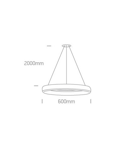 One Light lampa wisząca LED Vitoli 63114/W/W - produkt 2