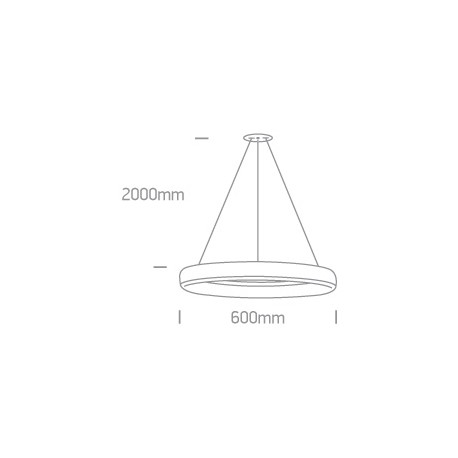 One Light lampa wisząca LED Vitoli 63114/W/W