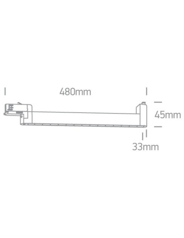 One Light LED rail lamp 15x1W Selo 65024TA/W/W - product 2
