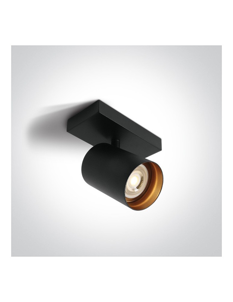 Ceiling spotlights - One Light retro black wall lamp Elatos 65105N/B - product kolory-swiatla.pl 1