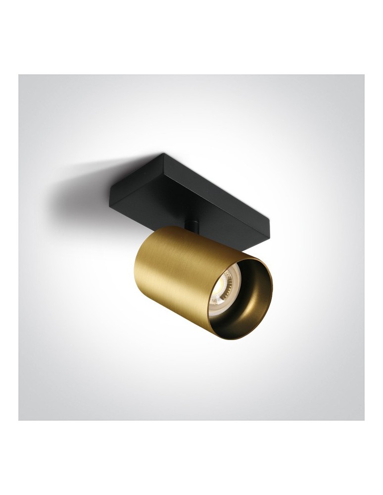 Ceiling spotlights - One Light retro brass wall lamp Elatos 65105N/BBS - product kolory-swiatla.pl 1