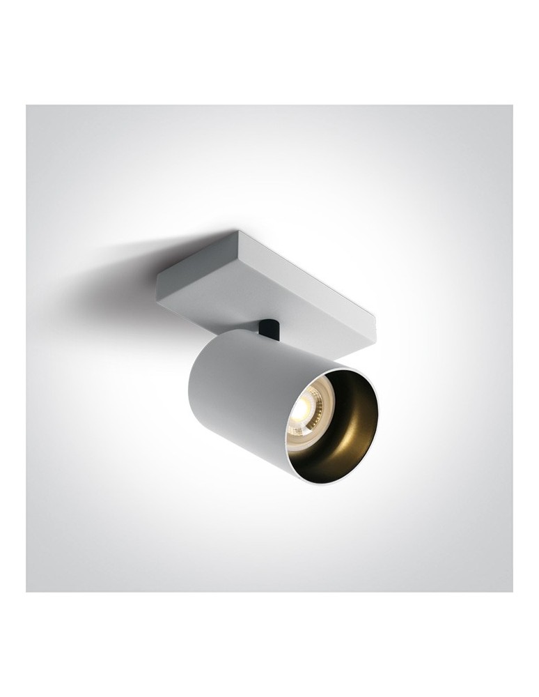 Ceiling spotlights - One Light retro wall lamp white Elatos 65105N/W - product kolory-swiatla.pl 1