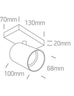 One Light kinkiet retro biały Elatos 65105N/W - produkt 2