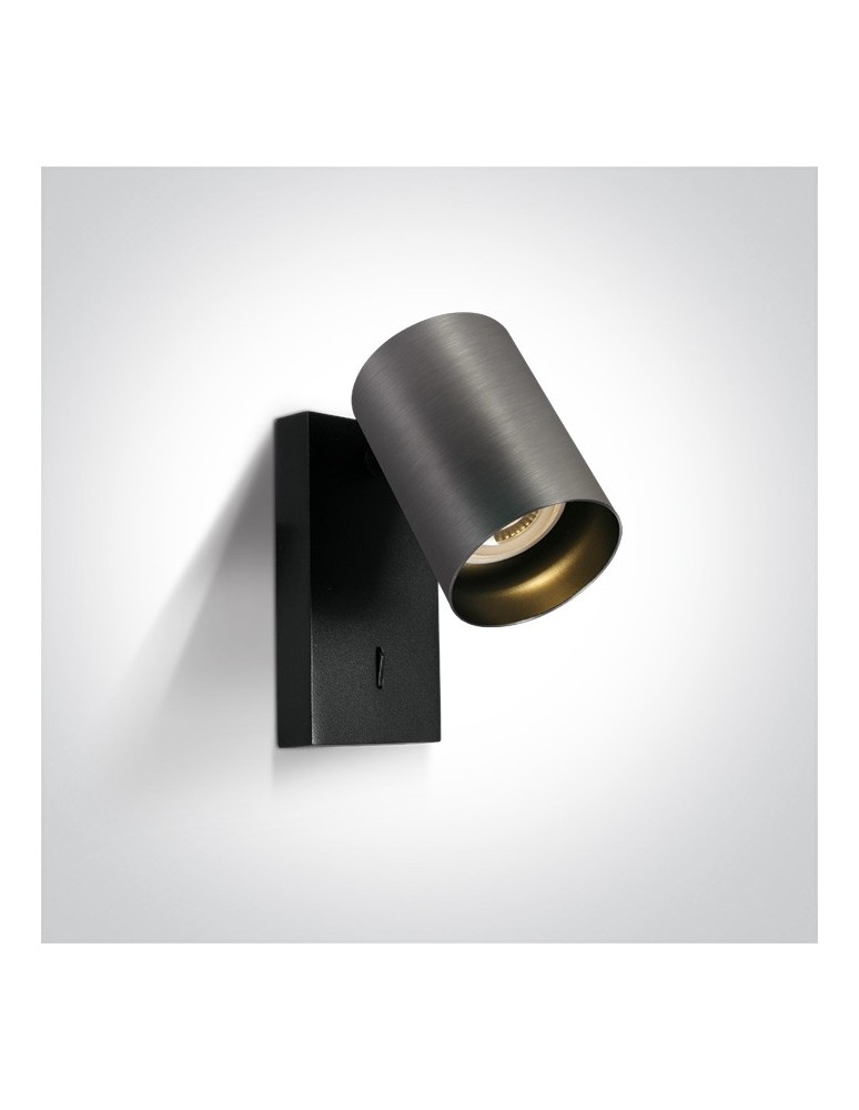 Adjustable wall lamps - One Light decorative wall lamp gray Elatos K 65105NA/MG - product kolory-swiatla.pl 1