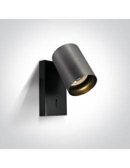 One Light kinkiet ozdobny szary Elatos K 65105NA/MG