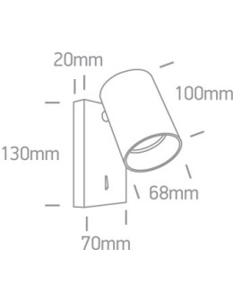One Light decorative wall lamp white Elatos K 65105NA/W. - product 2