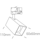 Track lighting - One Light Itamos rail-mounted spotlight 65105NAT/W - product 2
