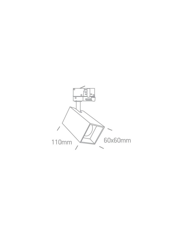 Track lighting - One Light Itamos rail-mounted spotlight 65105NAT/W - product kolory-swiatla.pl 2